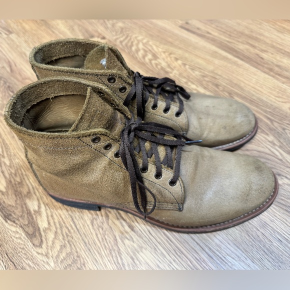 Red Wing Shoes Waxed Roughout Boondocker Style Boot (8062 10.5D) - Picture 2 of 7